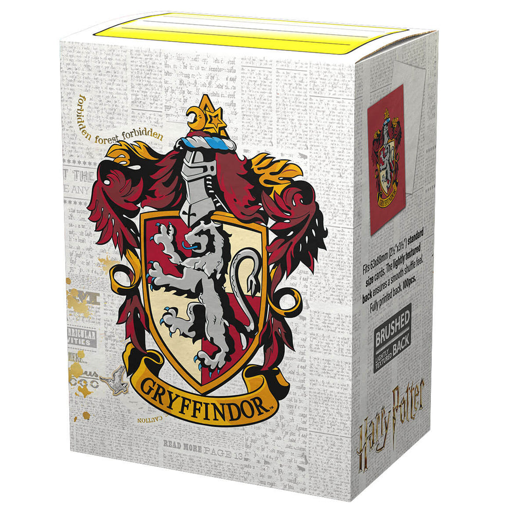 Dragon Shield Sleeves (100) Gryffindor Brushed Art
