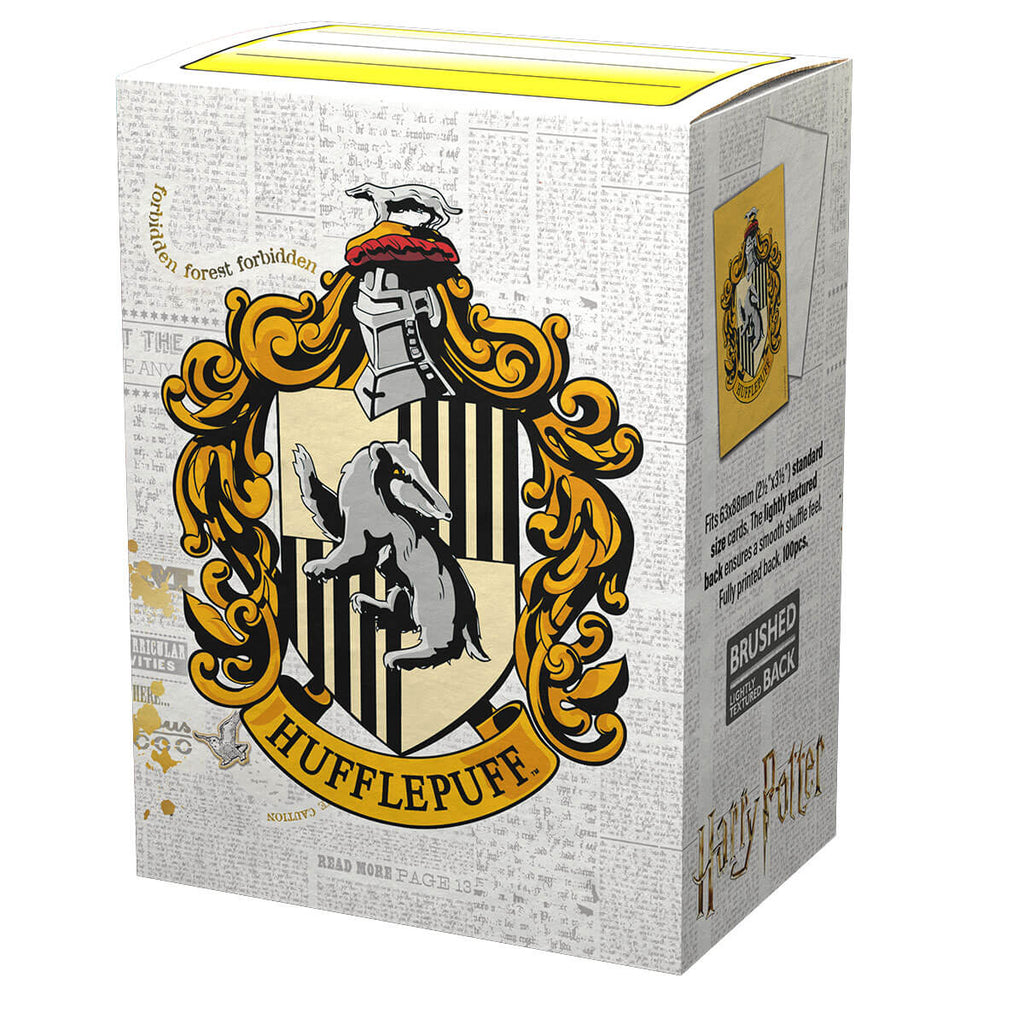 Dragon Shield Sleeves (100) Hufflepuff Brushed Art