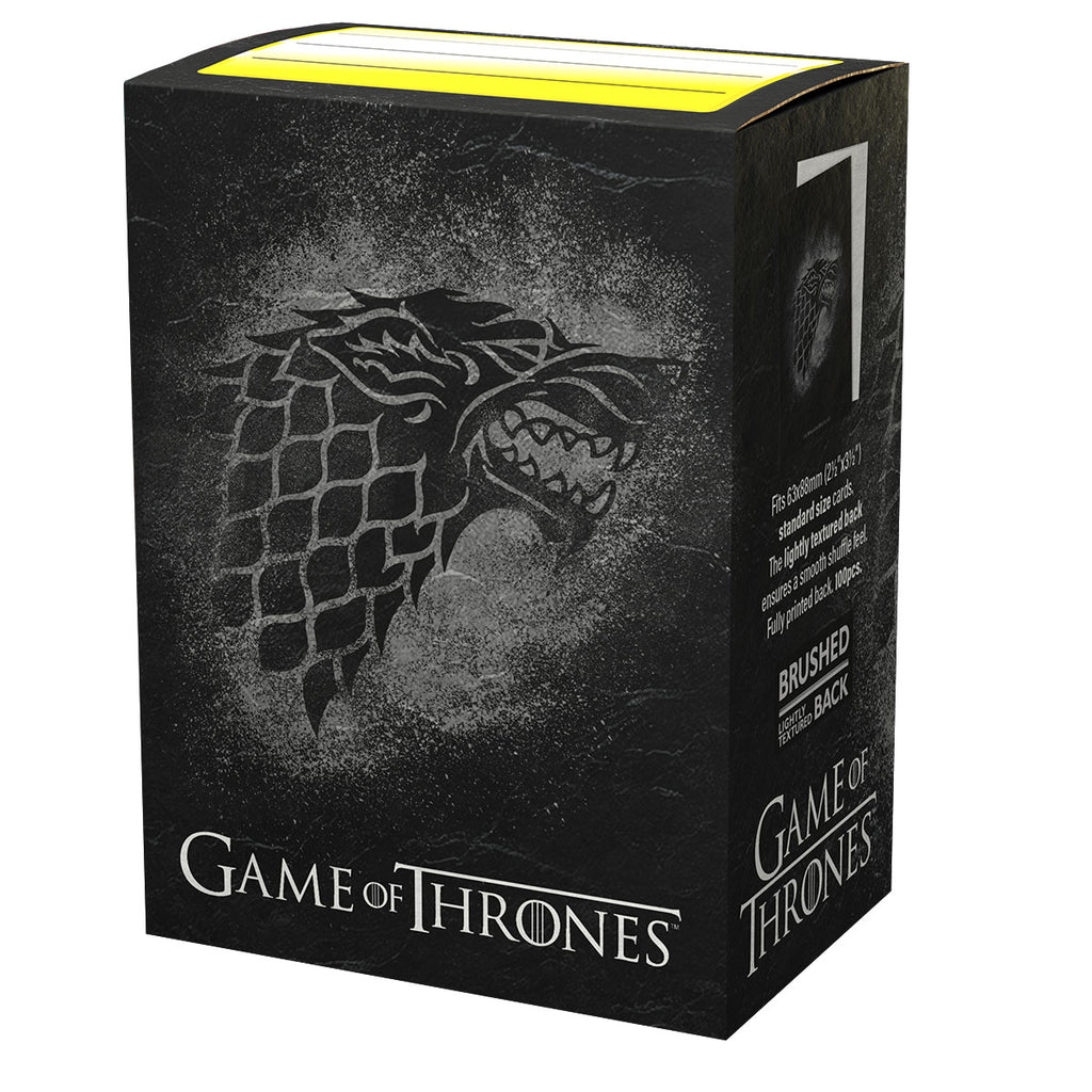 Dragon Shield Sleeves (100) GOT House Stark Brushed Art