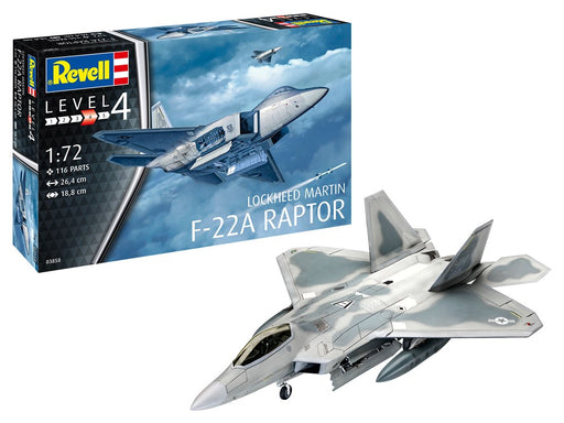 Revell 3858  1/72 Lockheed Martin F-22A Raptor (8278301901037)