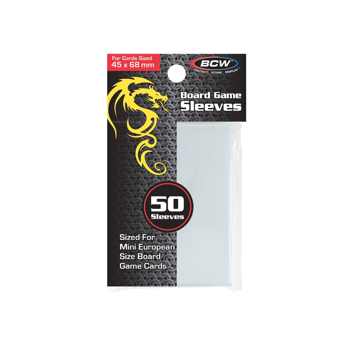 BCW / Monster Board Game Sleeves Mini European (45mm x 68mm)