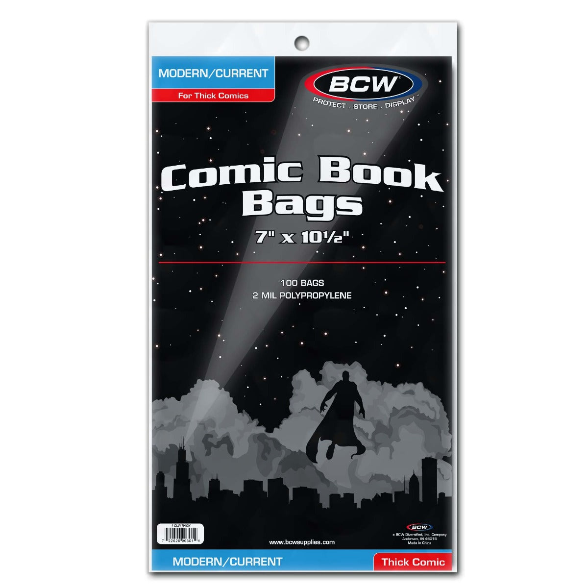 BCW / Monster Comic Book Bags Current Comics (Thick Comics)