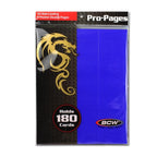 BCW / Monster 18-Pocket Pages Sideloading Blue