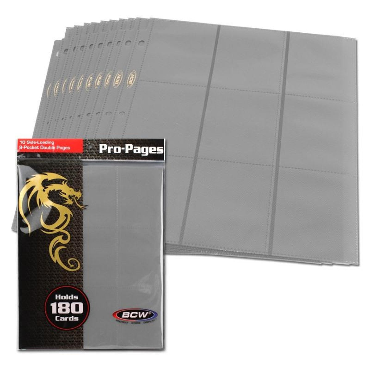 BCW / Monster 18-Pocket Pages Sideloading Brown