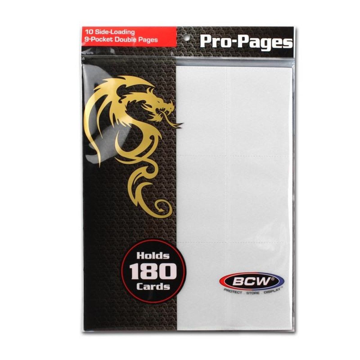 BCW / Monster 18-Pocket Pages Sideloading White
