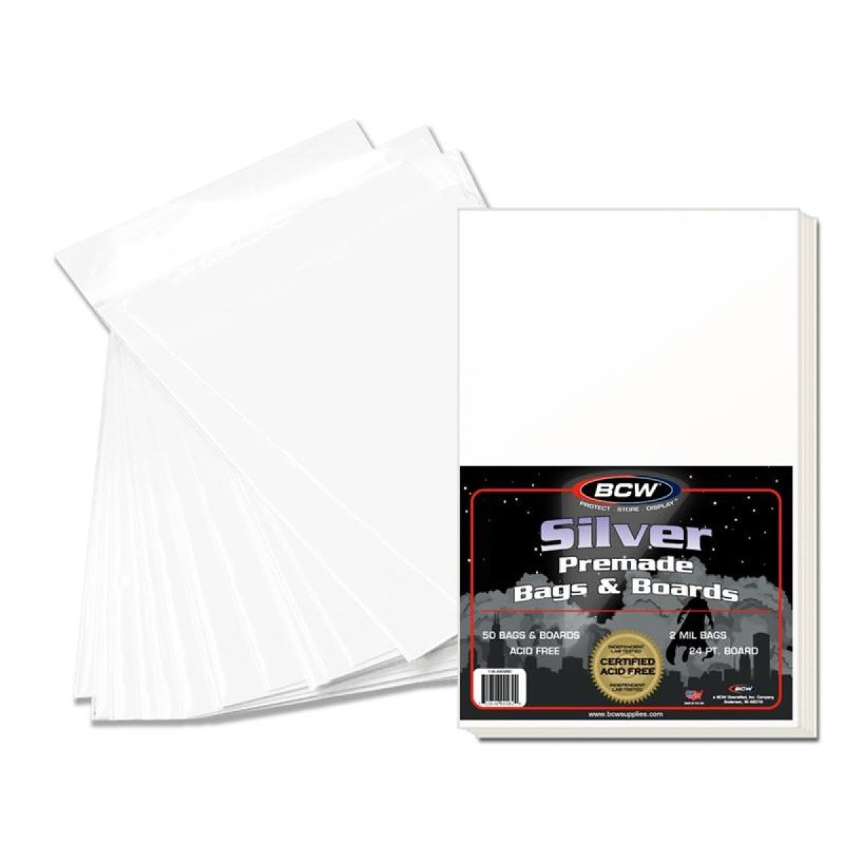 BCW / Monster Premade Silver Comic Bag and Board