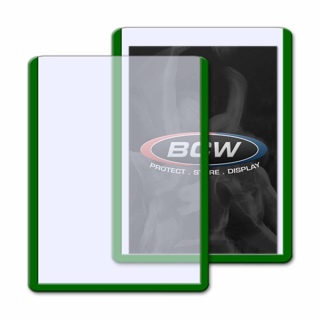 BCW / Monster 3x4 Topload Card Holder Green Border (2)
