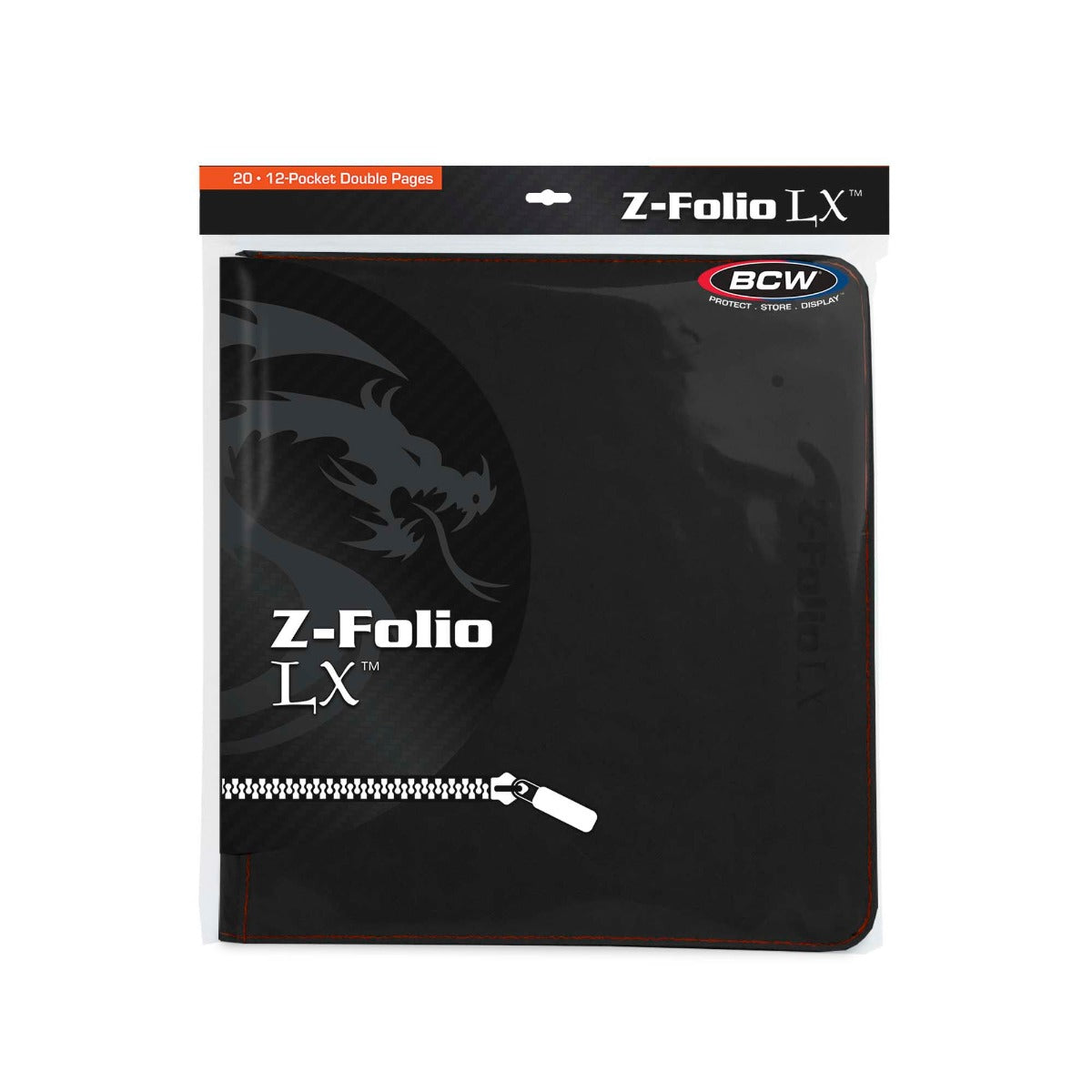 BCW / Monster Zipper Folio 12-Pocket LX Black