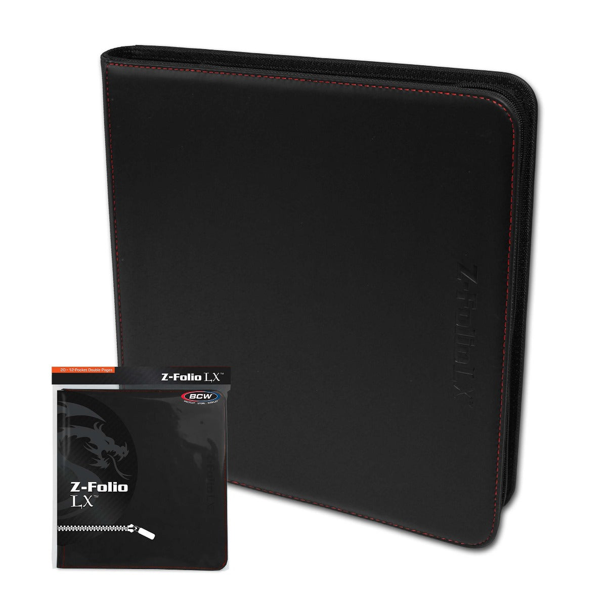 BCW / Monster Zipper Folio 12-Pocket LX Black (2)
