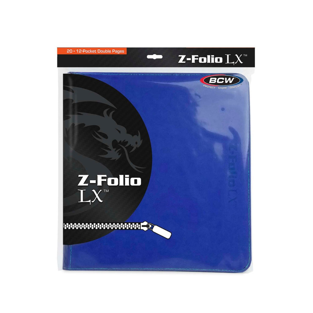 BCW / Monster Zipper Folio 12-Pocket LX Blue