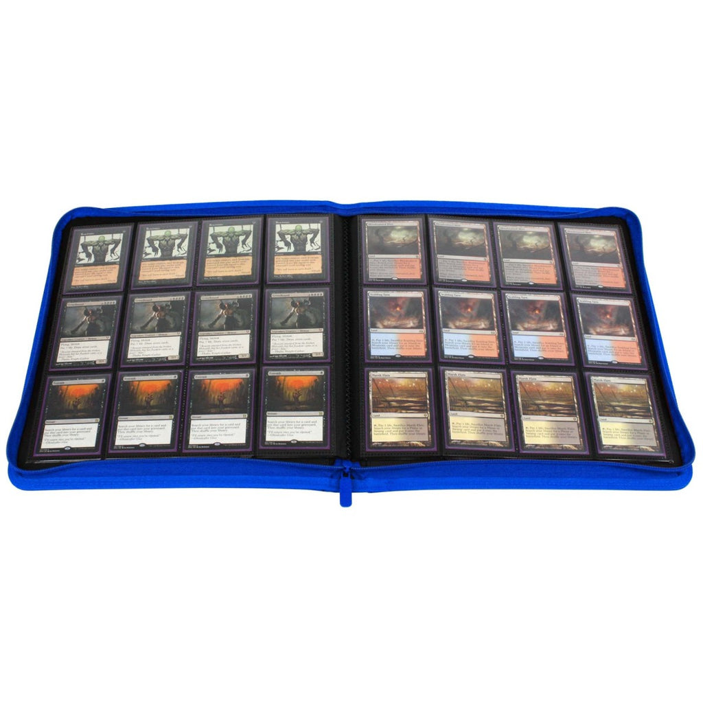 BCW / Monster Zipper Folio 12-Pocket LX Blue (3)