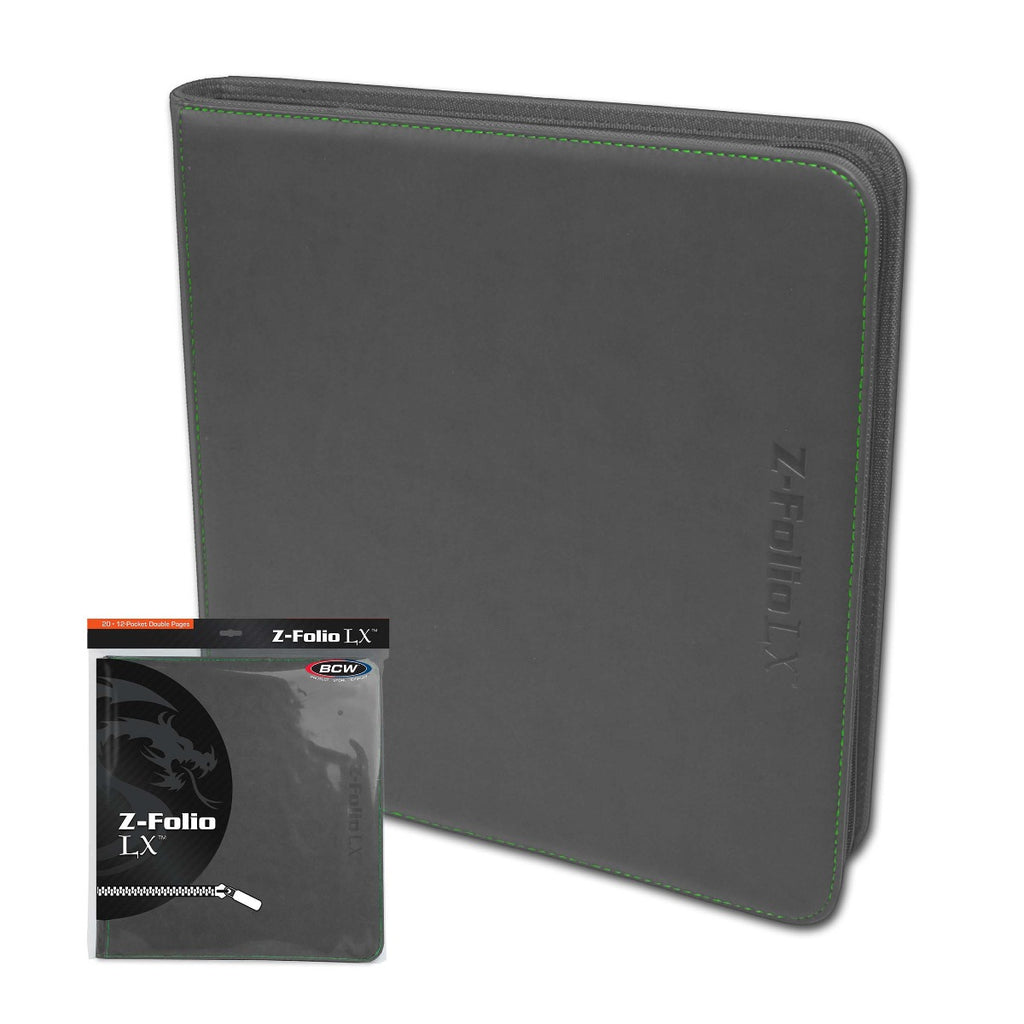 BCW / Monster Zipper Folio 12-Pocket LX Grey (2)
