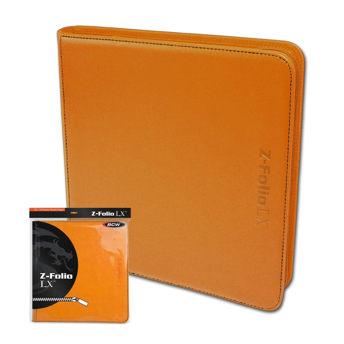 BCW / Monster Zipper Folio 12-Pocket LX Orange (2)