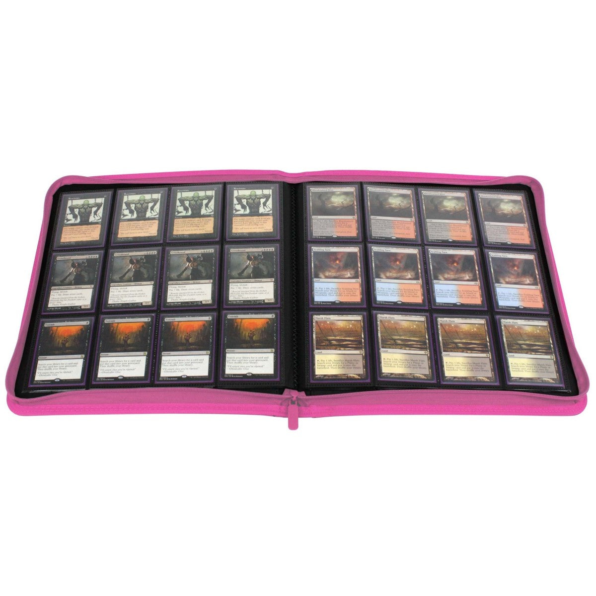 BCW / Monster Zipper Folio 12-Pocket LX Pink (3)
