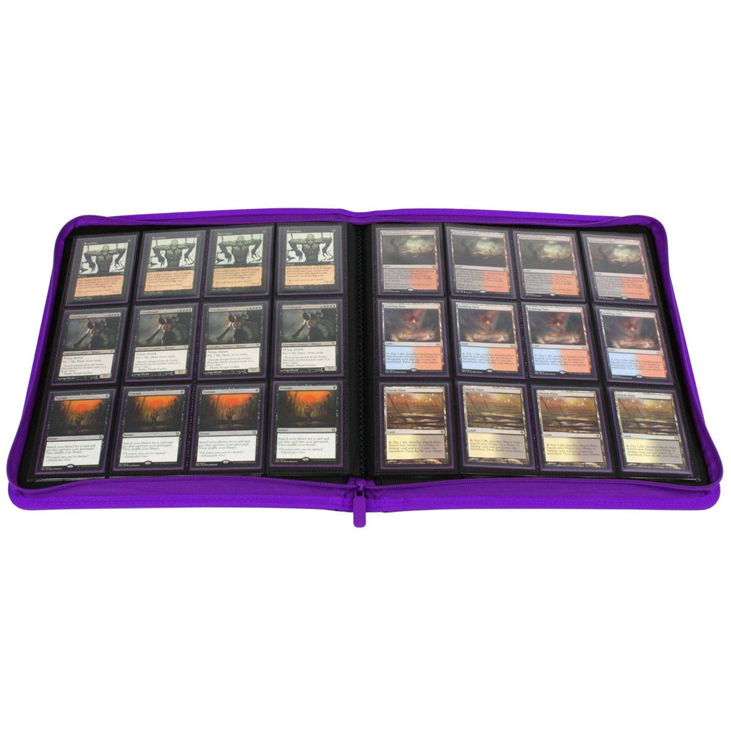 BCW / Monster Zipper Folio 12-Pocket LX Purple (3)