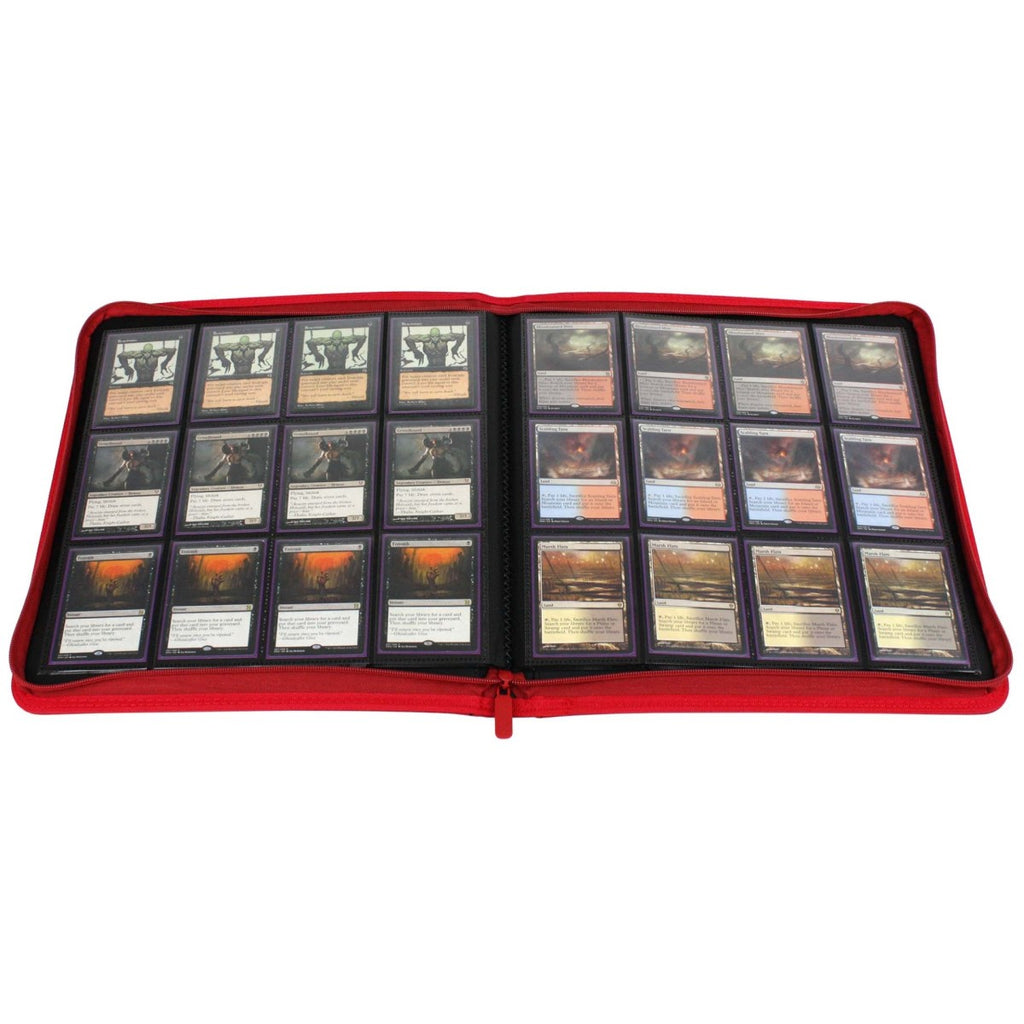 BCW / Monster Zipper Folio 12-Pocket LX Red (3)