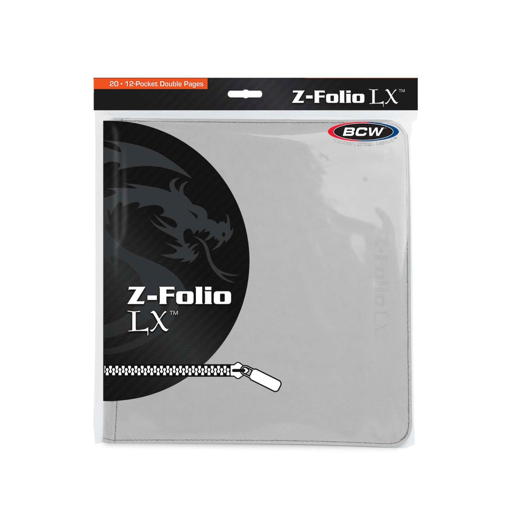 BCW / Monster Zipper Folio 12-Pocket LX White