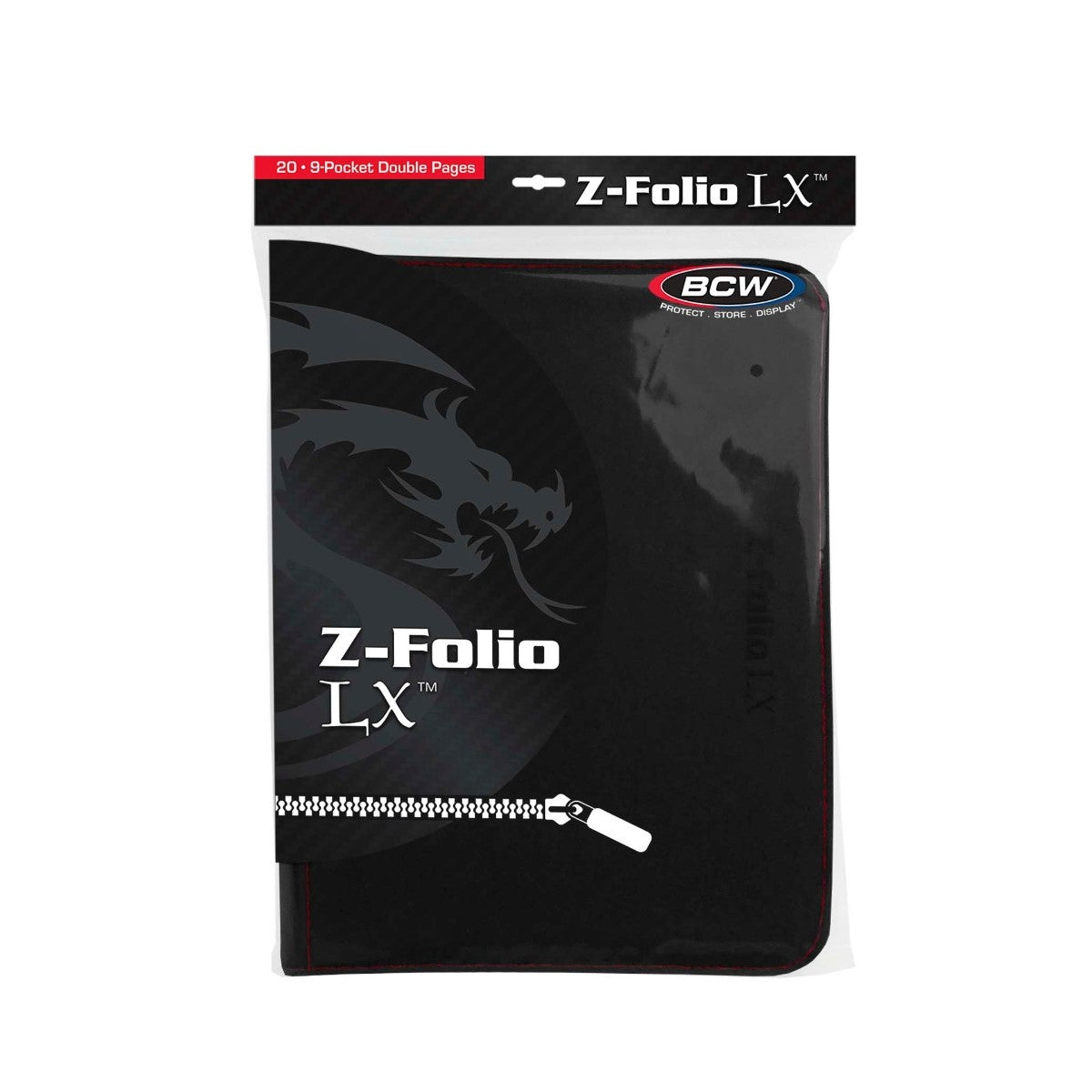 BCW / Monster Zipper Folio 9-Pocket LX Black