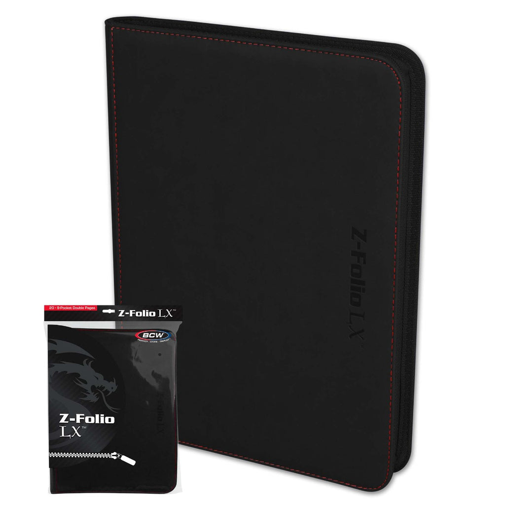 BCW / Monster Zipper Folio 9-Pocket LX Black (2)