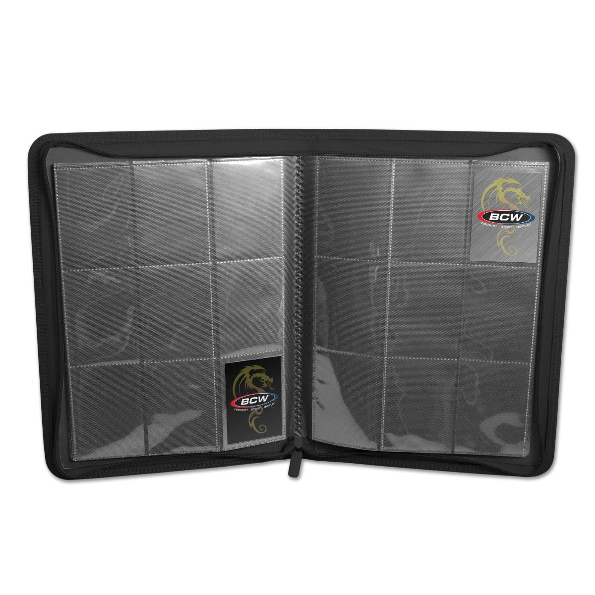 BCW / Monster Zipper Folio 9-Pocket LX Black (3)
