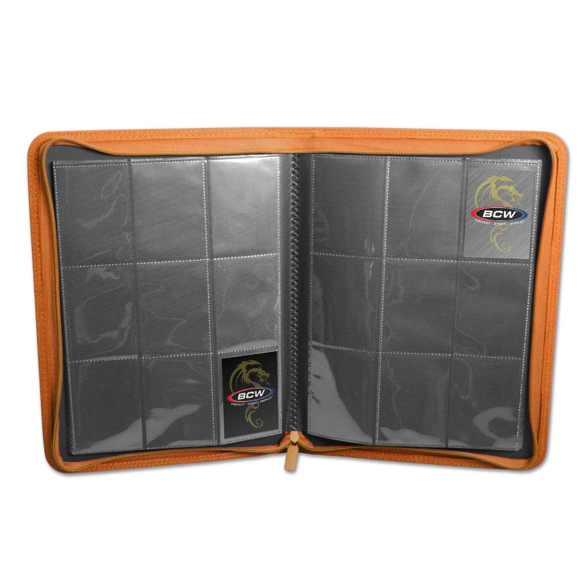 BCW / Monster Zipper Folio 9-Pocket LX Orange (3)