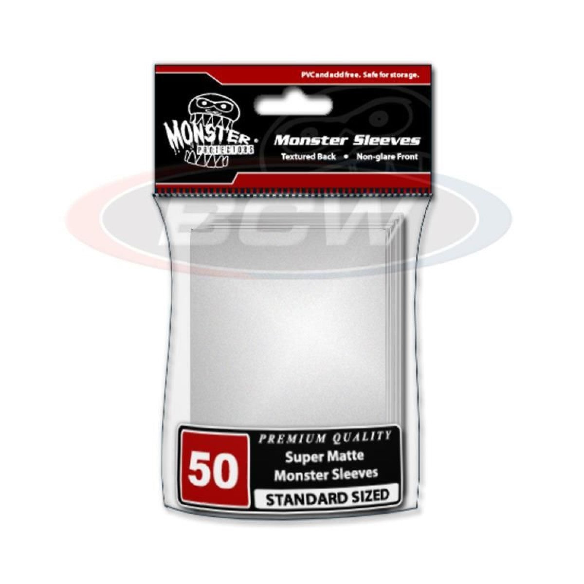 BCW / Monster Sleeves (50) White Matte