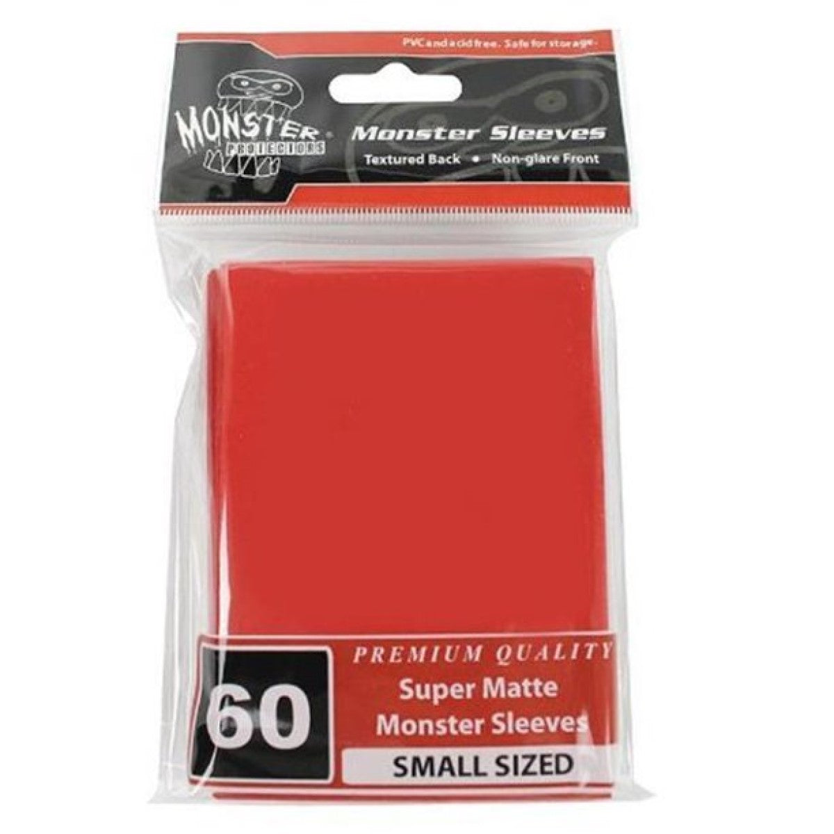 BCW / Monster Yugioh Sleeves (60) Red Matte Small