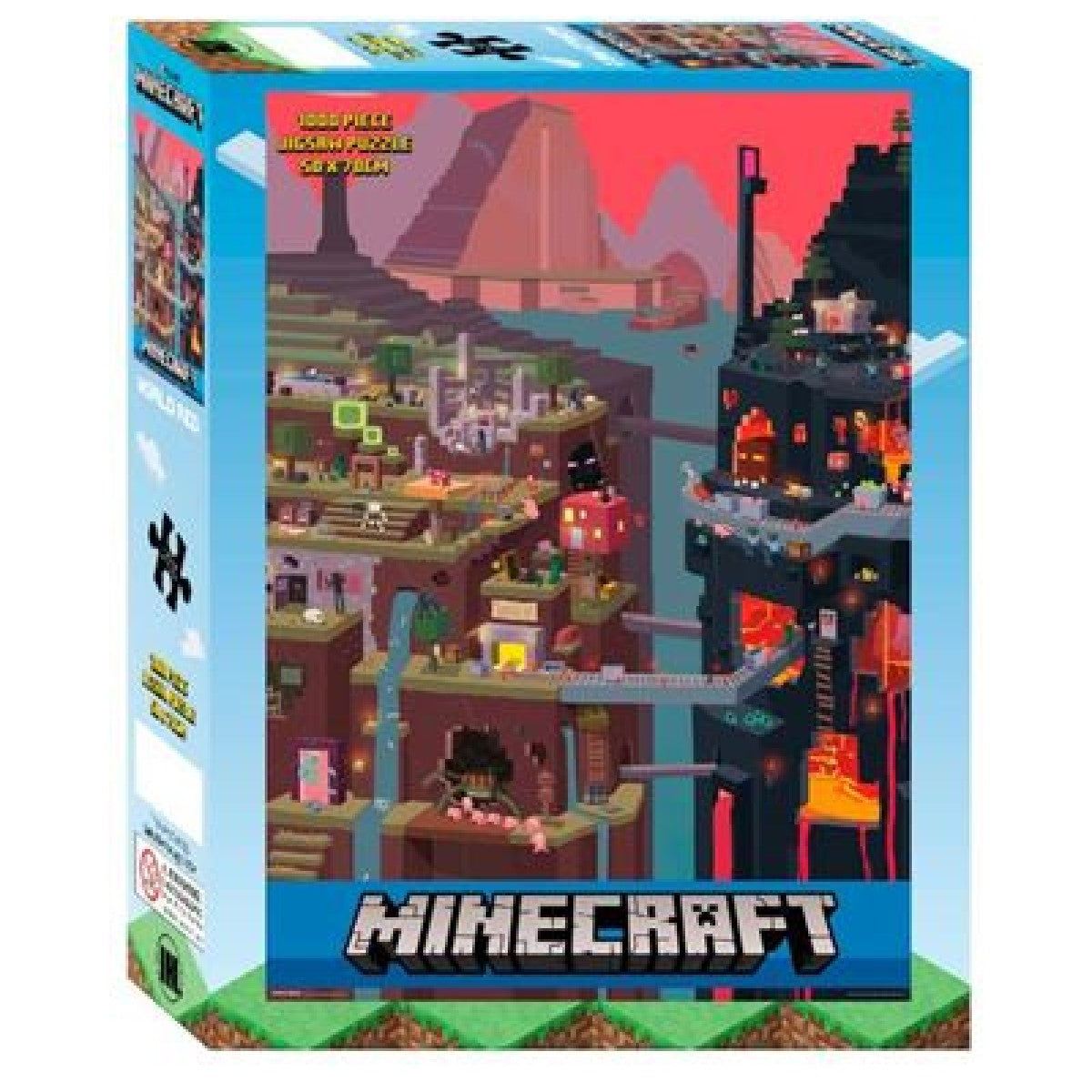 Impact Posters Impact MCPZRED Puzzle Minecraft World Red