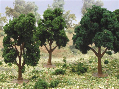 JTT Scenery 92129 Green Deciduous 2.5- 3.5" (6) - Hobby City NZ