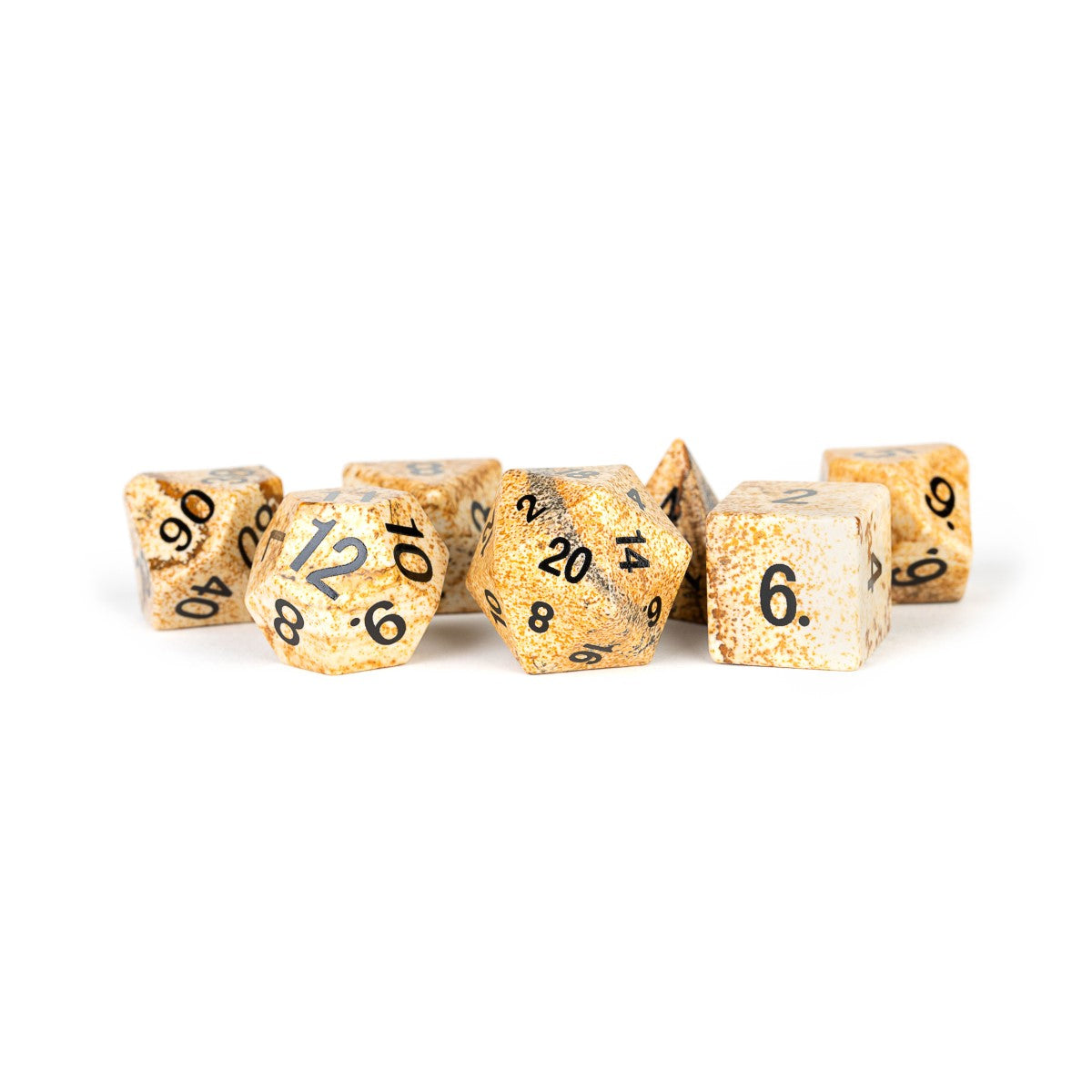 MDG Stone Dice Set: Picture Jasper