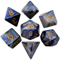 MDG Acrylic Dice: Combo Attack. Blue/White w/ Go
