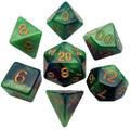 MDG Acrylic Dice: Combo Attack. Green/Light Gree