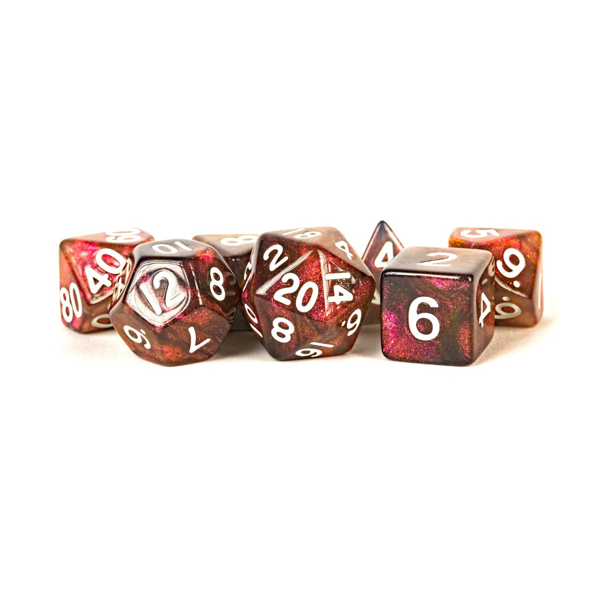 MDG Acrylic Dice: StardustSupervolcano