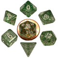 MDG Mini Polyhedral Dice Set: Ethereal Green