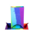 MDG Fold Up Velvet Dice Tower: Watercolor Rainbo