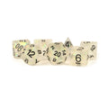 MDG Resin Polyhedral Dice Set: Icy Opal Clear
