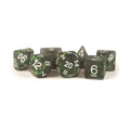 MDG Resin Polyhedral Dice Set: Icy Opal Black