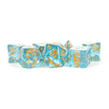 MDG Resin Polyhedral Dice Set: Blue w/ Gold Foil