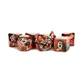 MDG Eternal Resin Polyhedral Dice Set: Fire