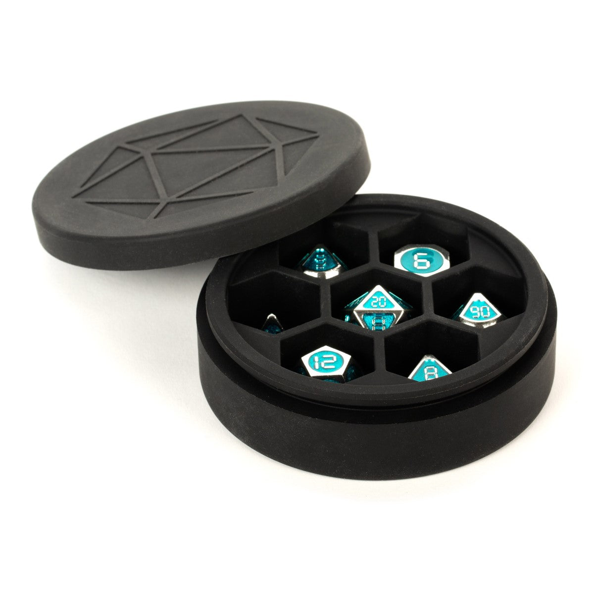 MDG Silicone Round Dice Case: Black