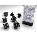 Chessex Borealis Smoke w/silver Signature Polyhe