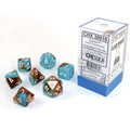 Chessex Gemini Copper-Turquoise/White Polyhedral