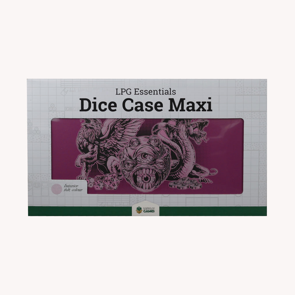 Lets Play Games 259026 Essentials Dice Case Maxi Magenta / Rose