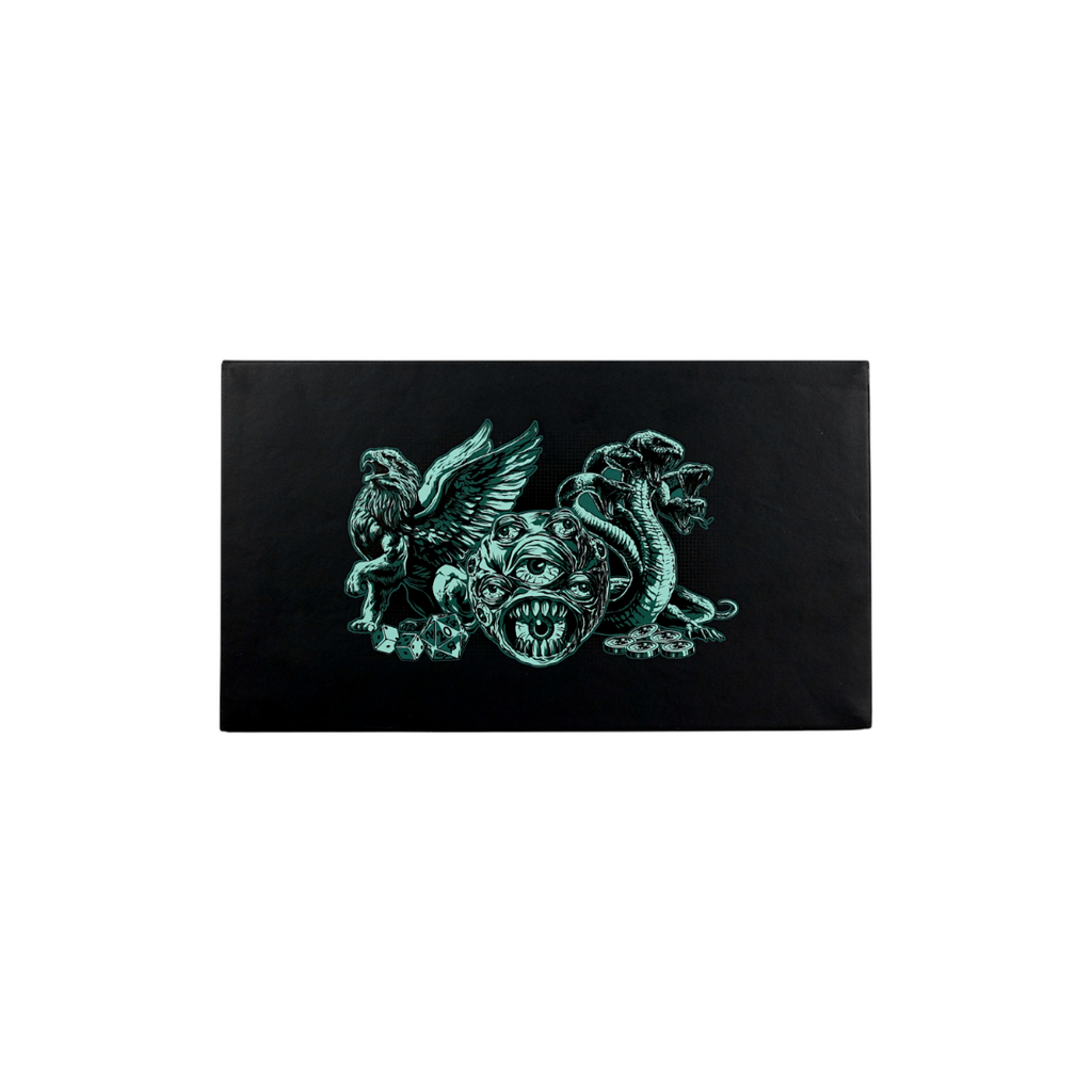 Lets Play Games 259030 Essentials Dice Case Maxi Slate / Lich green