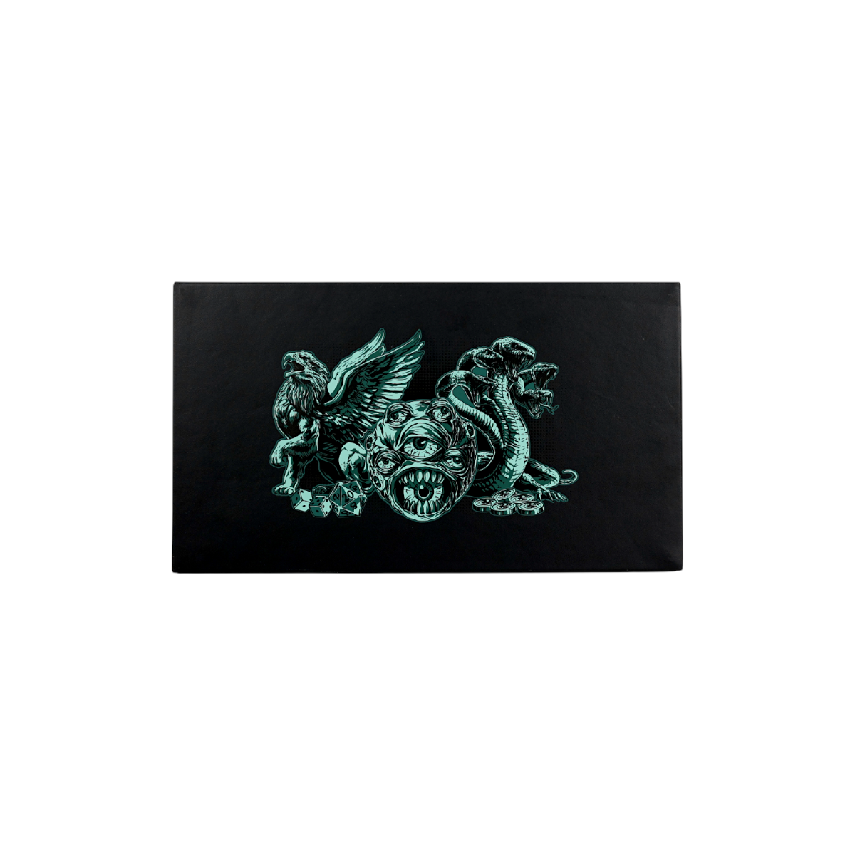 Lets Play Games 259030 Essentials Dice Case Maxi Slate / Lich green