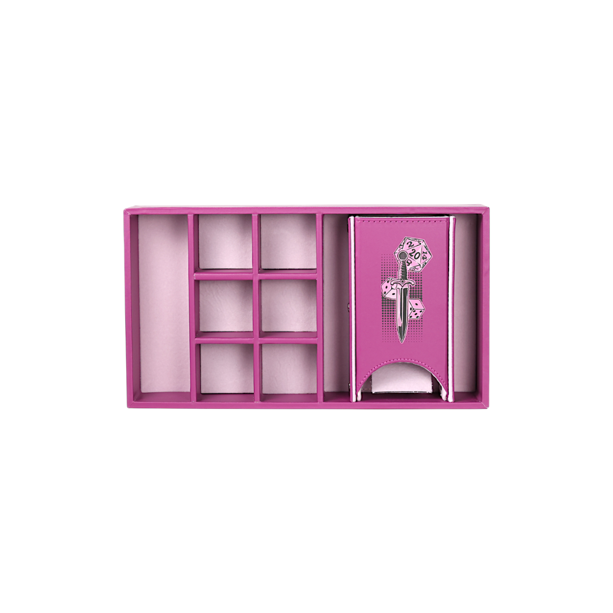 Lets Play Games 259026 Essentials Dice Case Maxi Magenta / Rose