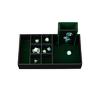 Lets Play Games 259030 Essentials Dice Case Maxi Slate / Lich green