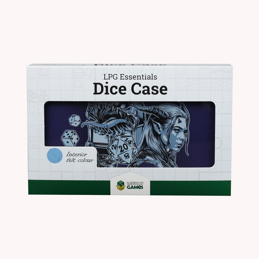 Lets Play Games 259022 Essentials Dice Case Cobalt / Pale Cyan