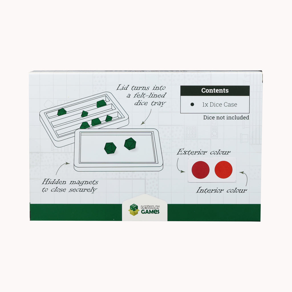 Lets Play Games 259018 Essentials Dice Case Scarlet / Copper