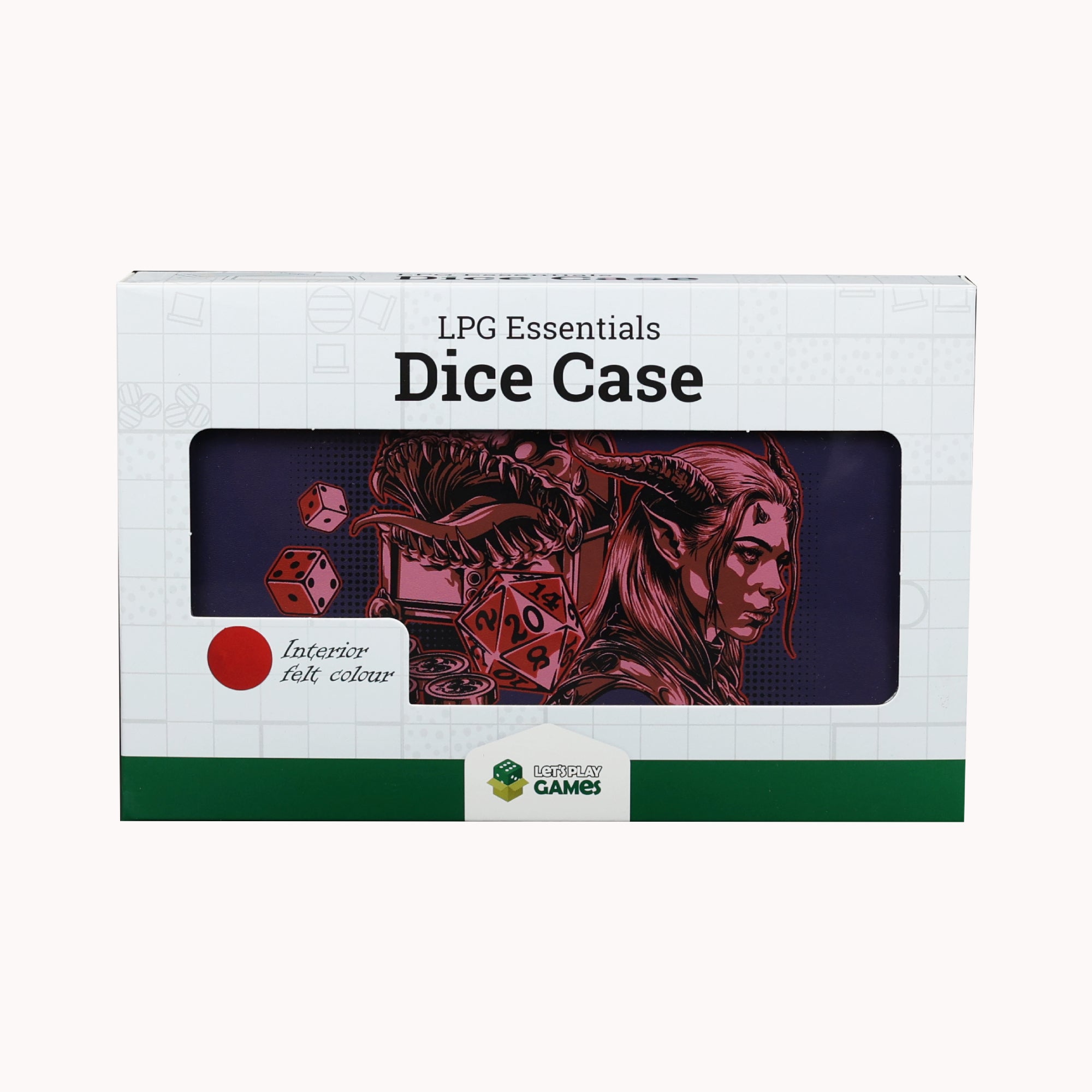 Lets Play Games 259020 Essentials Dice Case Deep Blue / Burnt Burgundy